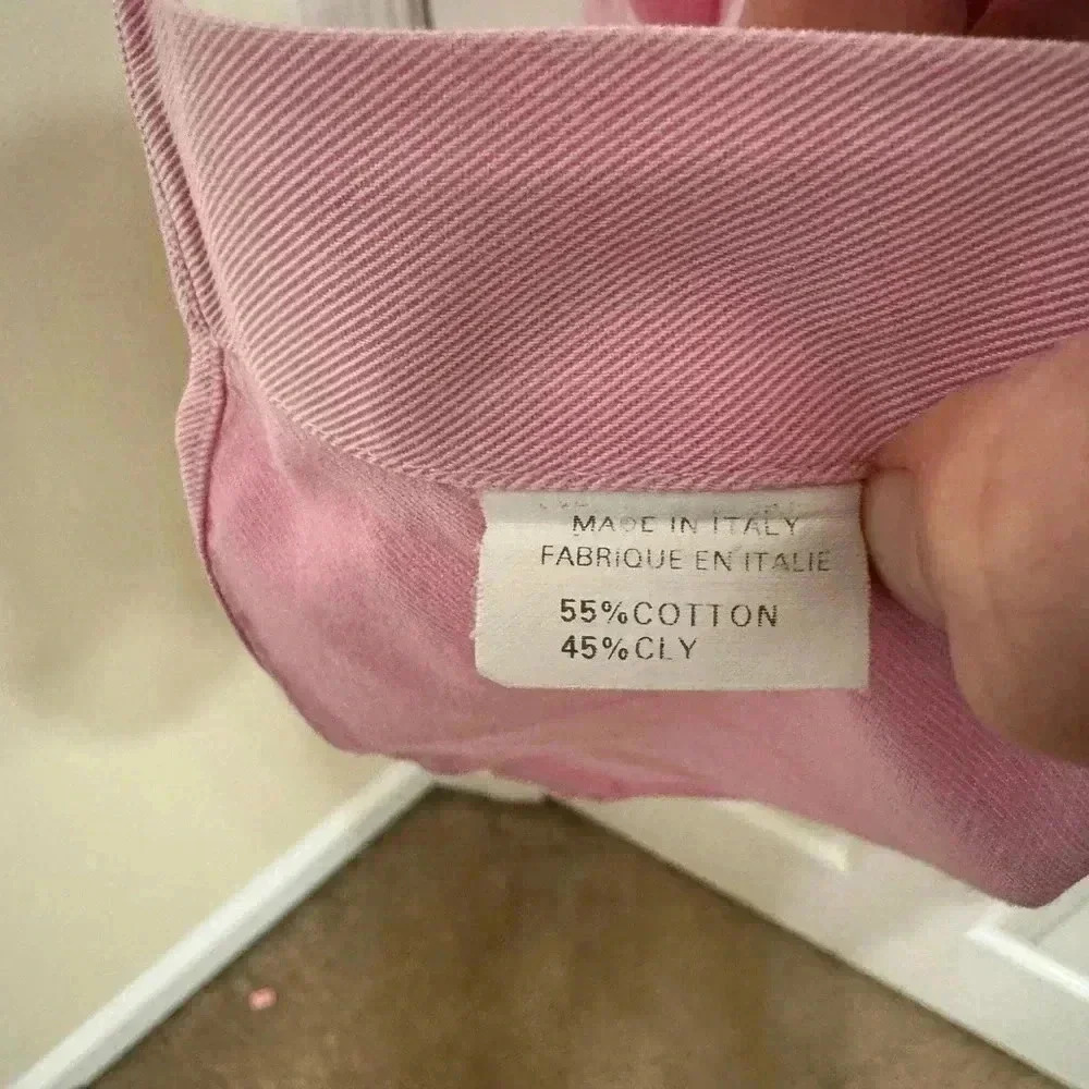 GORGEOUS Paul Stuart mens XLL pink button up casual cotton shirt EUC - Picture 10 of 15